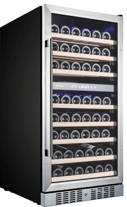 Temptech Premium vinskap WP120DCS (rustfritt stål)