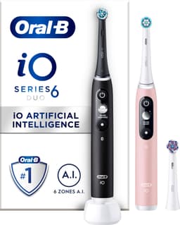 Oral-B iO 6s eltandborste 448877 duopack (svart/rosa)