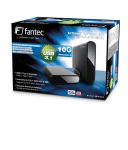 Fantec 2168 drevkabinet HDD/SSD kabinet Sort 2.5/3.5"