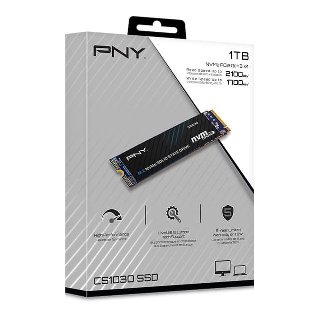 PNY CS1030 M.2 NVMe intern SSD (1 TB)