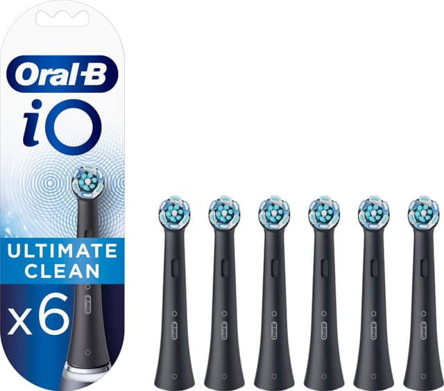 Oral-B iO Ultimate Clean tandborsthuvuden 417828 6-pk (svarta)