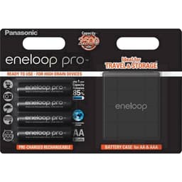 Genopladeligt AA-batteri NiMH 4 stk Panasonic eneloop Pro HR06 Box 2500 mAh