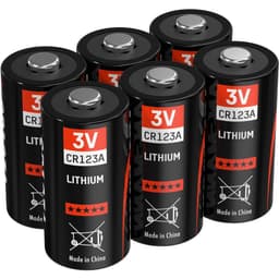 Fotobatteri CR123A Litium Ansmann CR123 1375 mAh 3 V 6