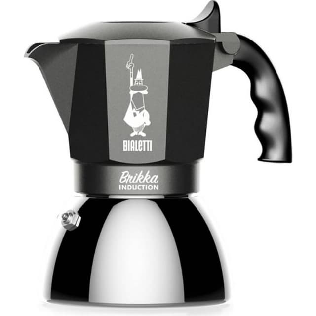 Espressomaskin Bialetti Brikka Induction 4 Cup Svart,