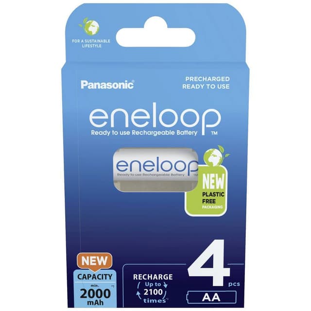 Panasonic eneloop HR06 Laddbart batteri AA (R6) NiMH