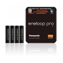 Genopladeligt AAA-batteri NiMH 4 stk 900 mAh Panasonic eneloop Pro HR03 Storage