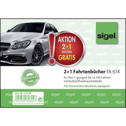 Sigel Färdbok T1179 DIN A6 tvären Antal ark: 40 3