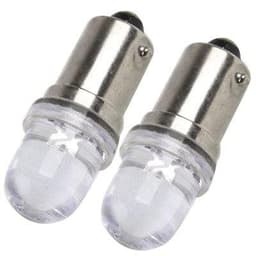 5 LED Diode-lampe BA9S / T4W - 2-pakk - Hvit lysfarge