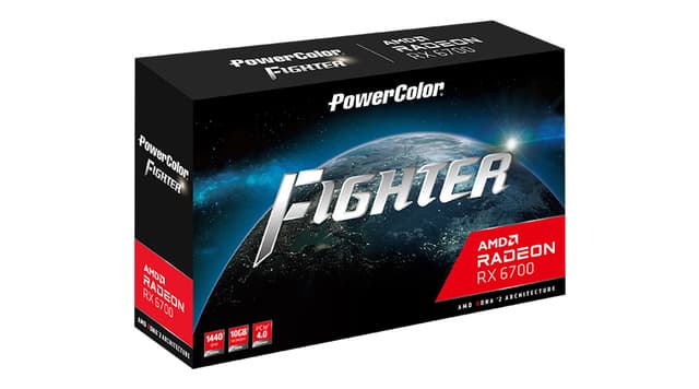PowerColor AXRX 6700 10GBD6-3DH/OC grafikkort AMD Radeon RX 6700 10 GB ...
