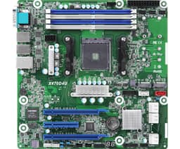 Asrock X470D4U emolevy AMD X470 Kanta AM4 mikro ATX