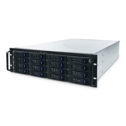 Fantec SRC-3168X07 Lagringsserver Rack (3U) Svart, Silver
