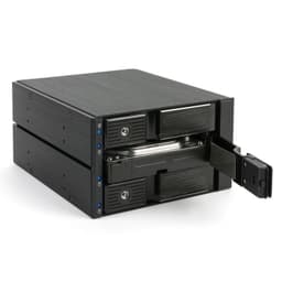 Fantec BP-SA2131 2x 5,25" Liitinpaneeli Musta