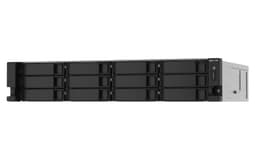 QNAP TS-1253DU-RP NAS Rack (2U) Nätverksansluten (Ethernet) Gjuten aluminium, Svart J4125