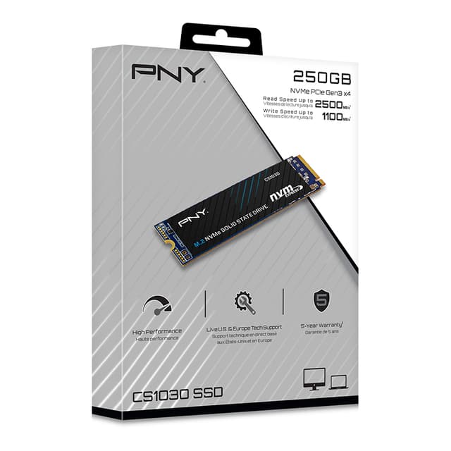 PNY CS1030 M.2 NVMe intern SSD (250 GB)