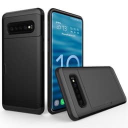 cover med kortholder til Samsung Galaxy S10 - Sort