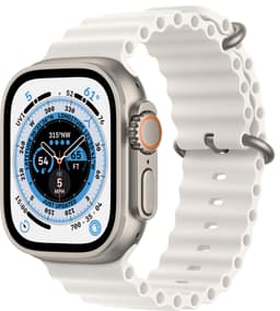 Apple Watch Ultra 49mm GPS+CEL Titanium (valkoinen / Ocean-ranneke)