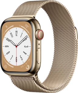 Apple Watch Series 8 45mm Cellular (kul. ruost. teräs / kul. Milanese)