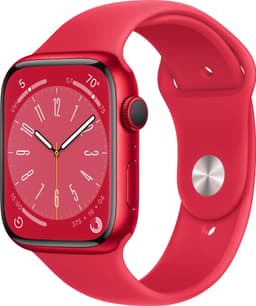Apple Watch Series 8 45mm GPS (PRODUCT RED alu./PRODUCT RED sportsbånd)