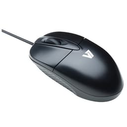 V7 M30P10-7E, Molempikätinen, Optinen, USB A-tyyppi, 1000 DPI, Musta