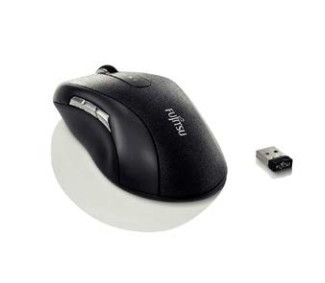 Fujitsu WI960, Oikeakätinen, Blue LED, Langaton RF, 2000 DPI, Musta
