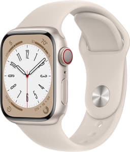 Apple Watch Series 8 41mm Cellular (stjerneskinn alu / stjerneskinn sportsreim)