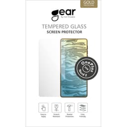 GEAR Glass Prot. Flat Case Friendly 2.5D GOLD OnePlus Nord 2