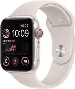 Apple Watch SE 2nd Gen 44 mm LTE (Stjerneskinn Alu/Stjerneskinn sportsreim)