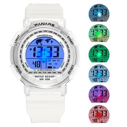 Panars Digital Armbåndsklokke Hvit