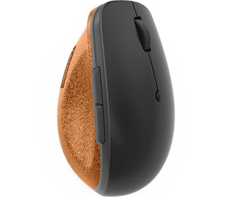 Lenovo Go, högerhand, Vertikal design, Optisk, RF Trådlös, 2400 DPI, G