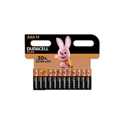 Duracell Plus Extra Life MN2400/LR03 Micro AAA 12-pakning