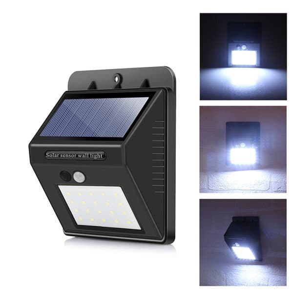 Solcellslampa LED med rÃ¶relsesensor