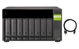 QNAP TL-D800C tallennusaseman kotelo HDD-/SSD-kotelo Musta, Harmaa 2.5/3.5"