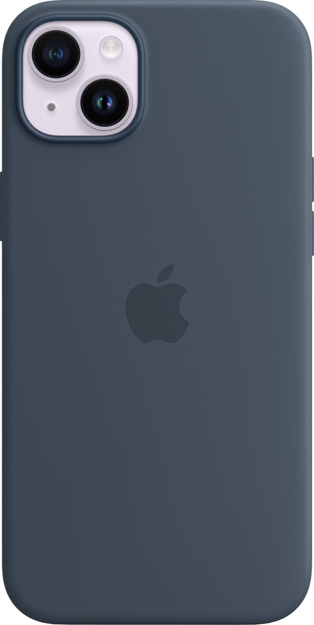 iPhone 14 Plus silikondeksel (stormblå)