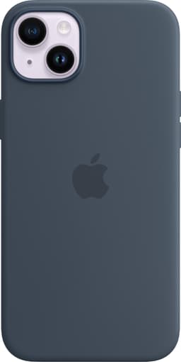 iPhone 14 Plus silikonfodral (storm blue)