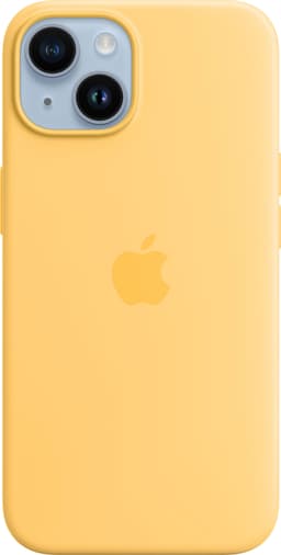 iPhone 14 silikondeksel med MagSafe (solglød)