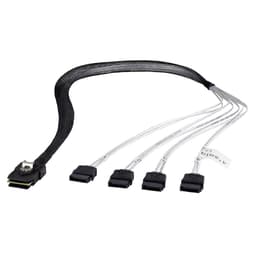 Fantec 2166 Serial Attached SCSI (SAS)-kabel 0,7 m Sort