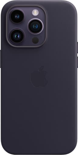 iPhone 14 Pro nahkainen suojakuori (muste)