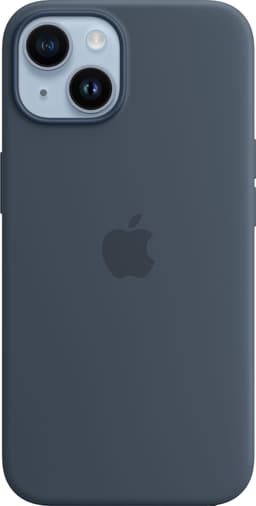 iPhone 14 MagSafe silikoninen suojakuori (myrskynsininen)