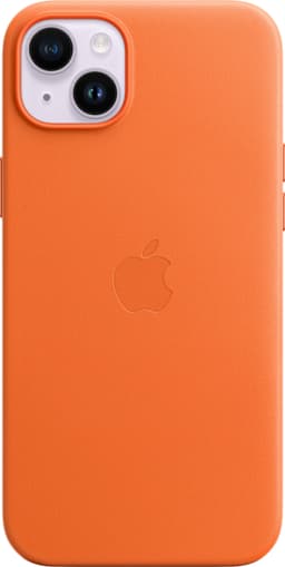 iPhone 14 Plus läderskal (orange)