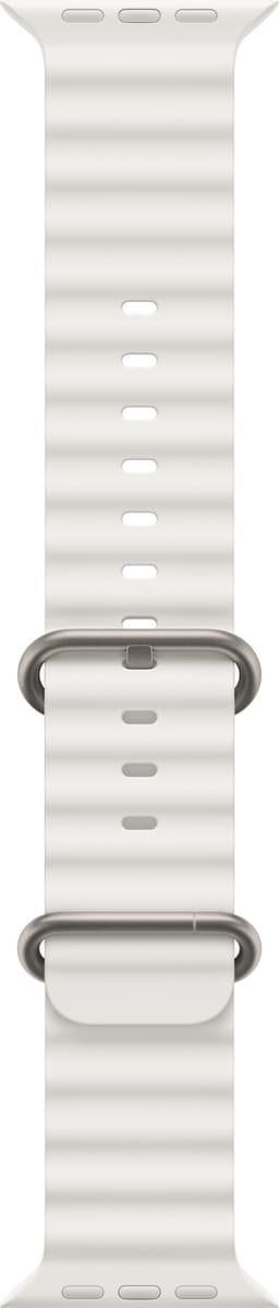 Apple Watch 49 mm Ocean Band klokkereim (hvit)