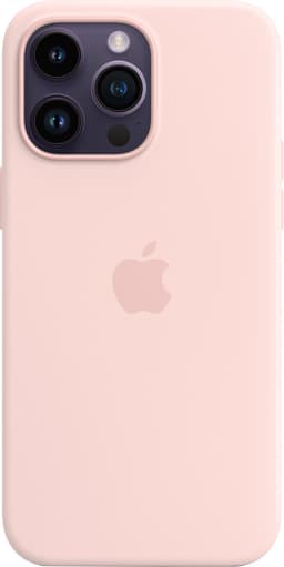 iPhone 14 Pro silikonskal med MagSafe (Chalk Pink)