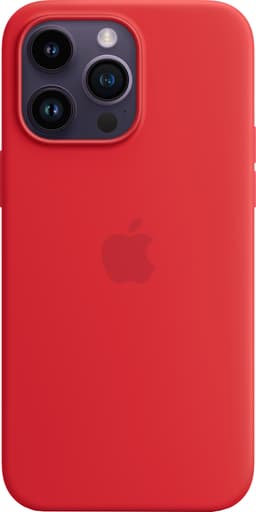 iPhone 14 Pro silikonskal med MagSafe (Röd)