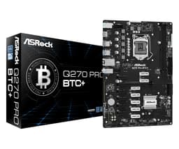 Asrock Q270 Pro BTC+ Intel® Q270 LGA 1151 (pistoke H4) ATX