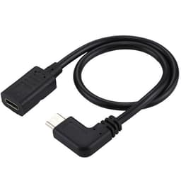 Vinklet Adapterkabel USB-C / Type-C hun til han