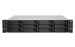 QNAP TS-1886XU-RP NAS Ethernet LAN Alumiini, Musta