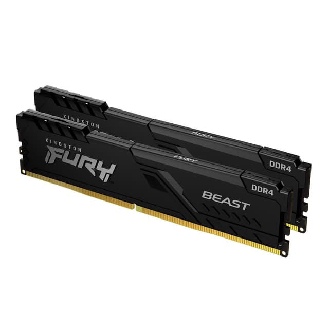 Kingston FURY Beast 16GB DDR4 RAM 3200MT/s CL16 (sort)