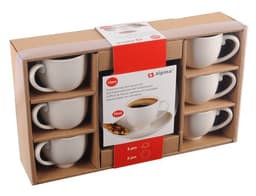 Espresso kupit lautasella 6-Pakkaus