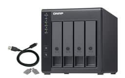 QNAP TR-004 harddiskkabinett HDD/SSD-kabinett Sort 2.5/3.5"