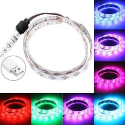 USB LED Lyskæde - 50 cm med 20 Forskellige Lyseffekter