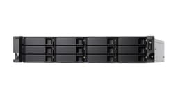 QNAP TS-h1283XU-RP NAS Rack (2U) Nätverksansluten (Ethernet) Svart, Grå E-2236